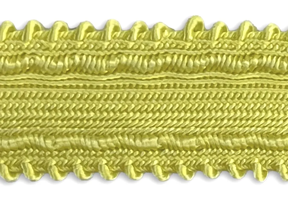 3/4" Whipped Lemon Nylon & Cotton Trim (Made in France)