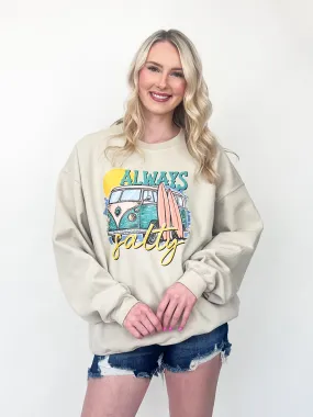 Always Salty Vintage Van Graphic Sweatshirt