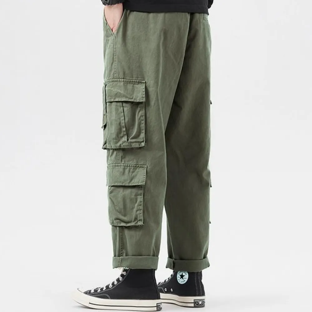 American Straight High Street Trendy Cargo Pants