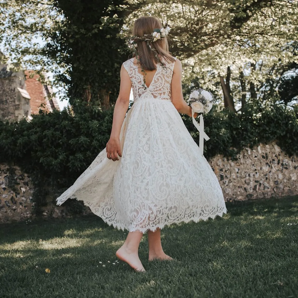 Baby Florence Flower Girl Dress - Lemon