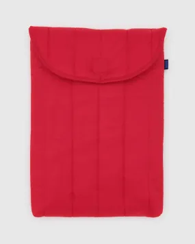 BAGGU | Puffy Laptop Sleeve Cherry Red 16"