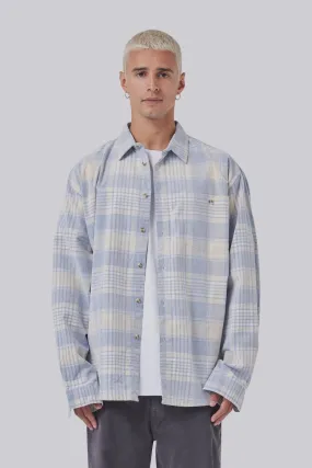 Barney Cools Cabin 2.0 Shirt Blue Corduroy Plaid