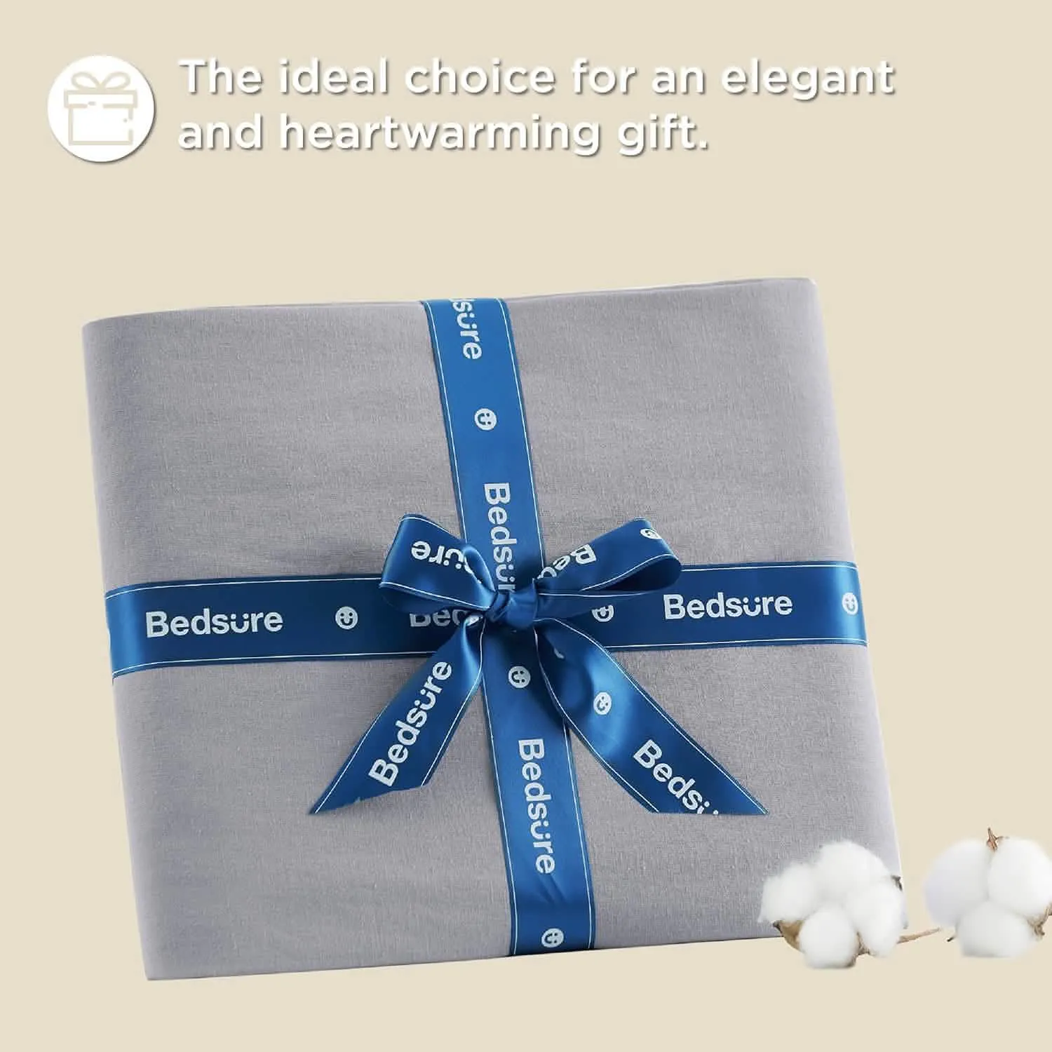 Bedsure Breathable Cotton Linen Bed Sheet Set