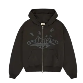 Broken Planet Zip Up Hoodie 'Black'