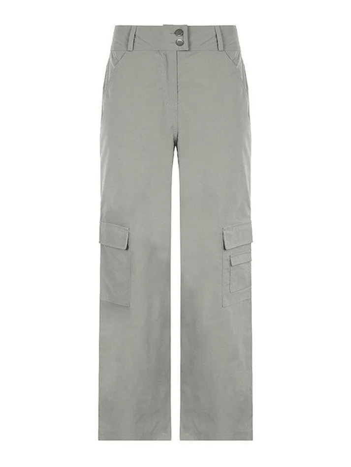 Buttoned Pocket Patch Cargo Pants