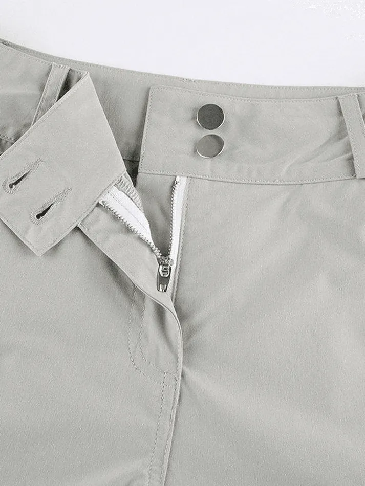 Buttoned Pocket Patch Cargo Pants