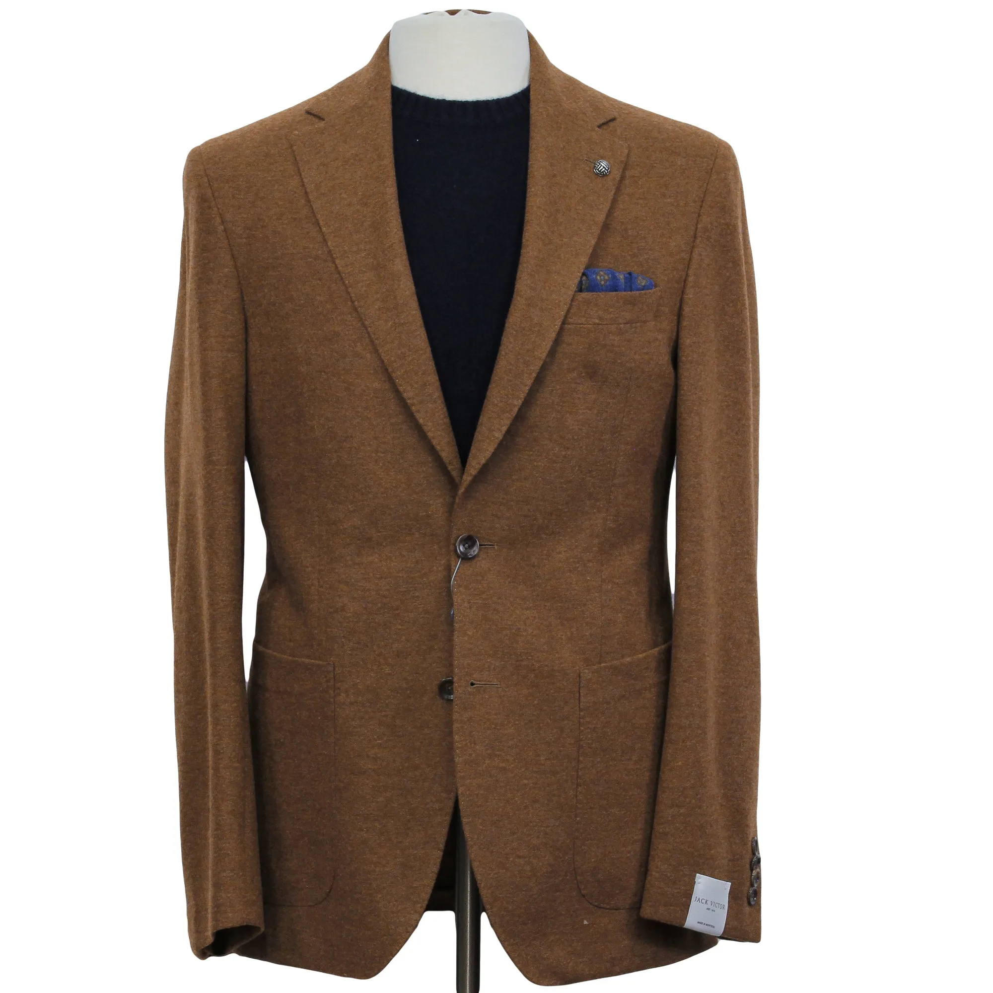 Caramel Loro Piana Cashmere Darwin Contemporary Fit Sport Jacket - Jack Victor