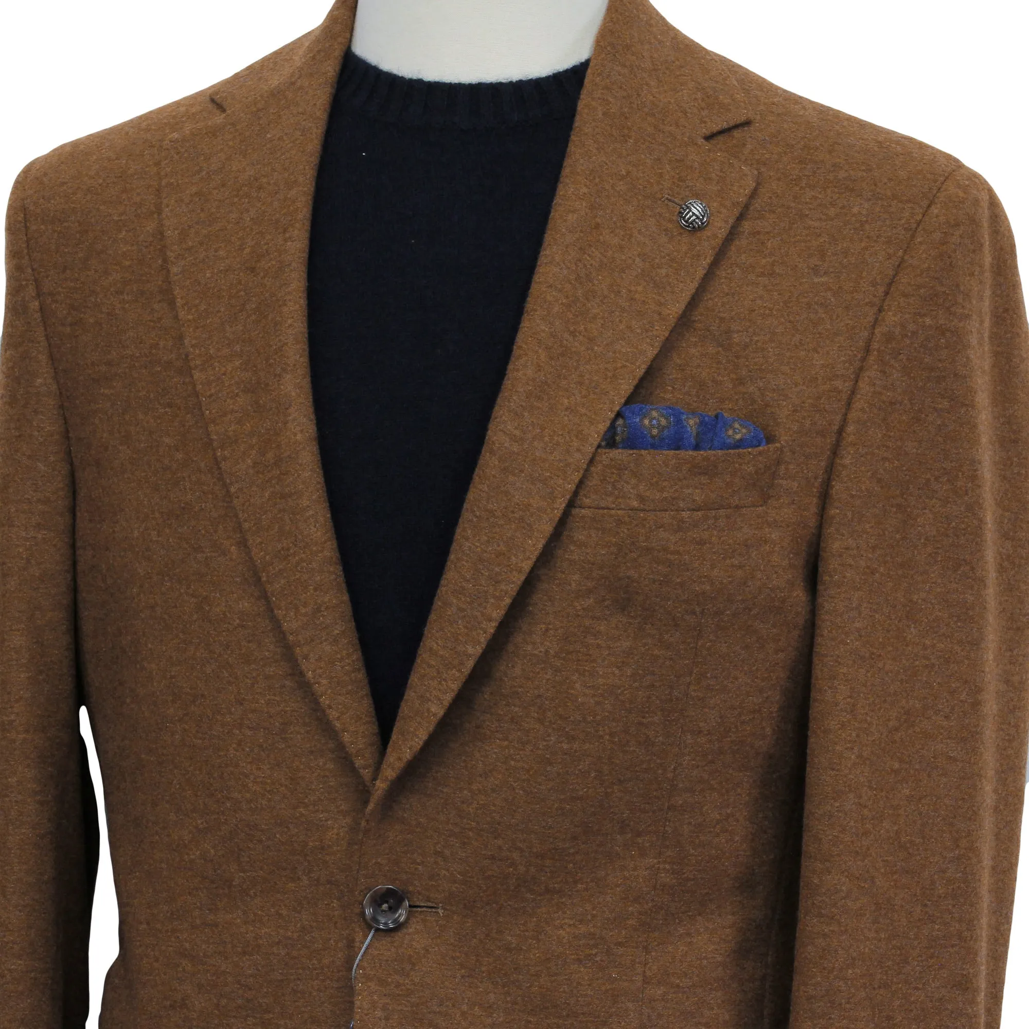 Caramel Loro Piana Cashmere Darwin Contemporary Fit Sport Jacket - Jack Victor