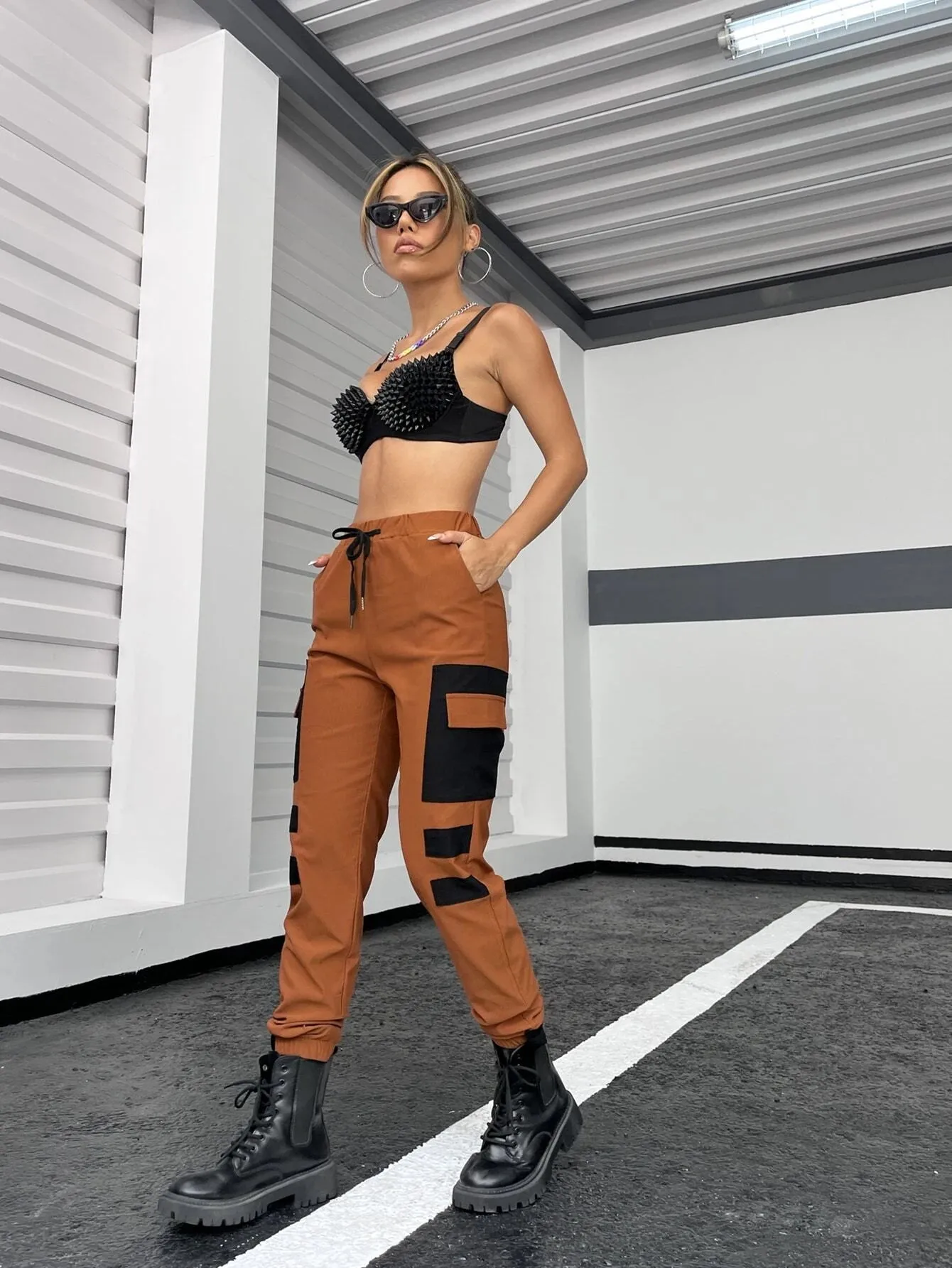 Cargo Pants With Drawstring Waistband