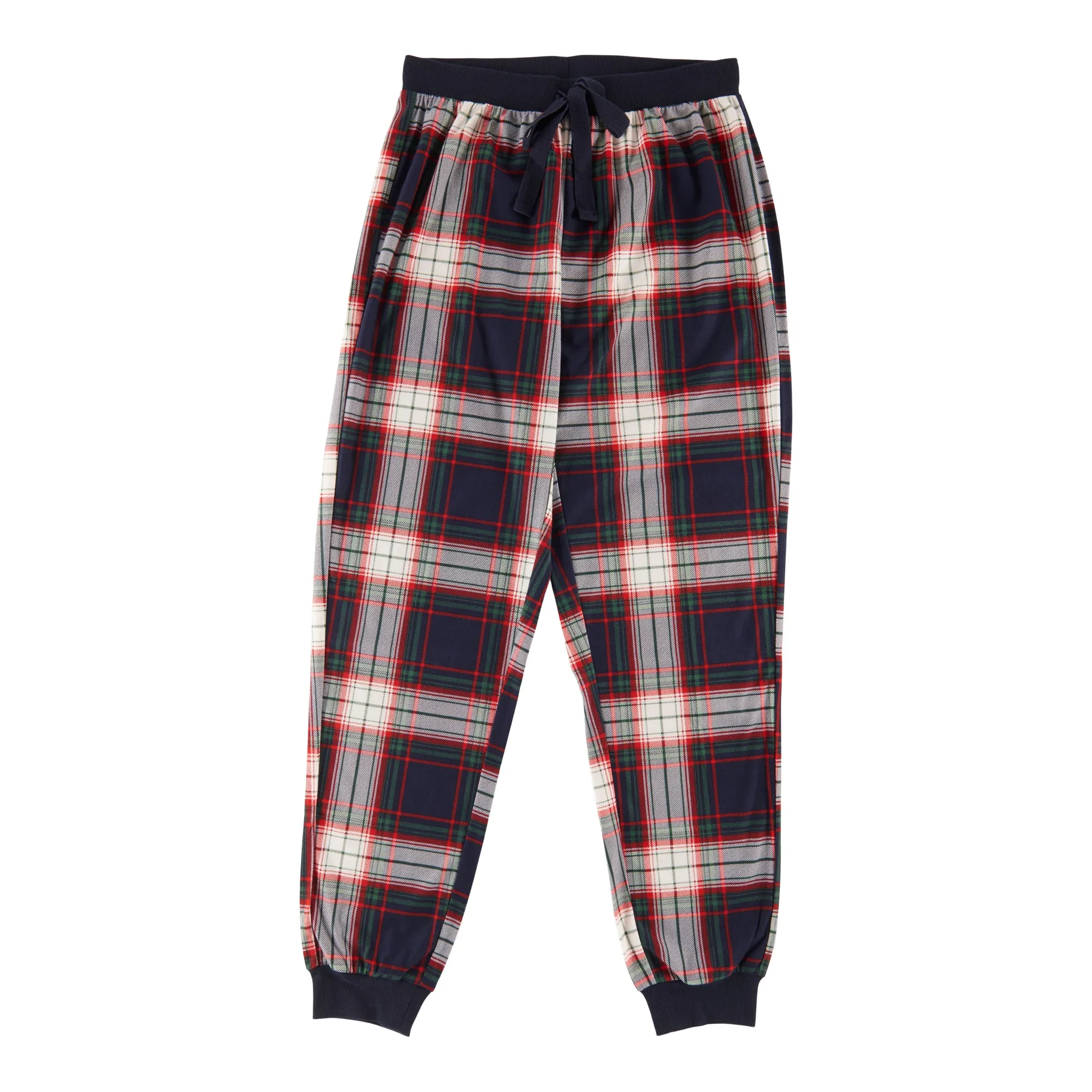 Carisma Women's Plaid Micropolar PJ Joggers