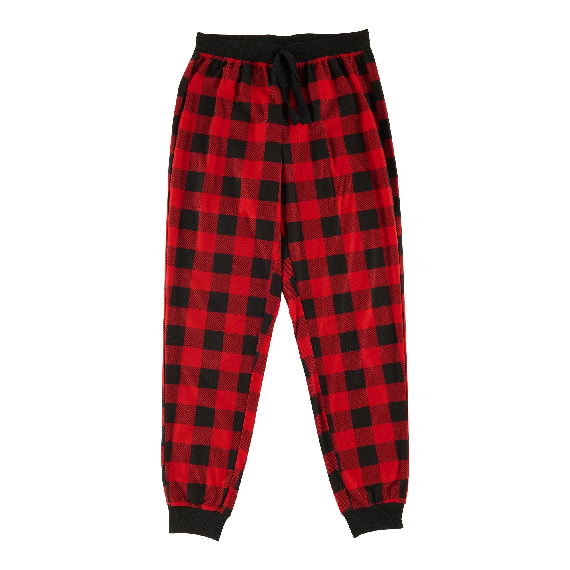 Carisma Women's Plaid Micropolar PJ Joggers