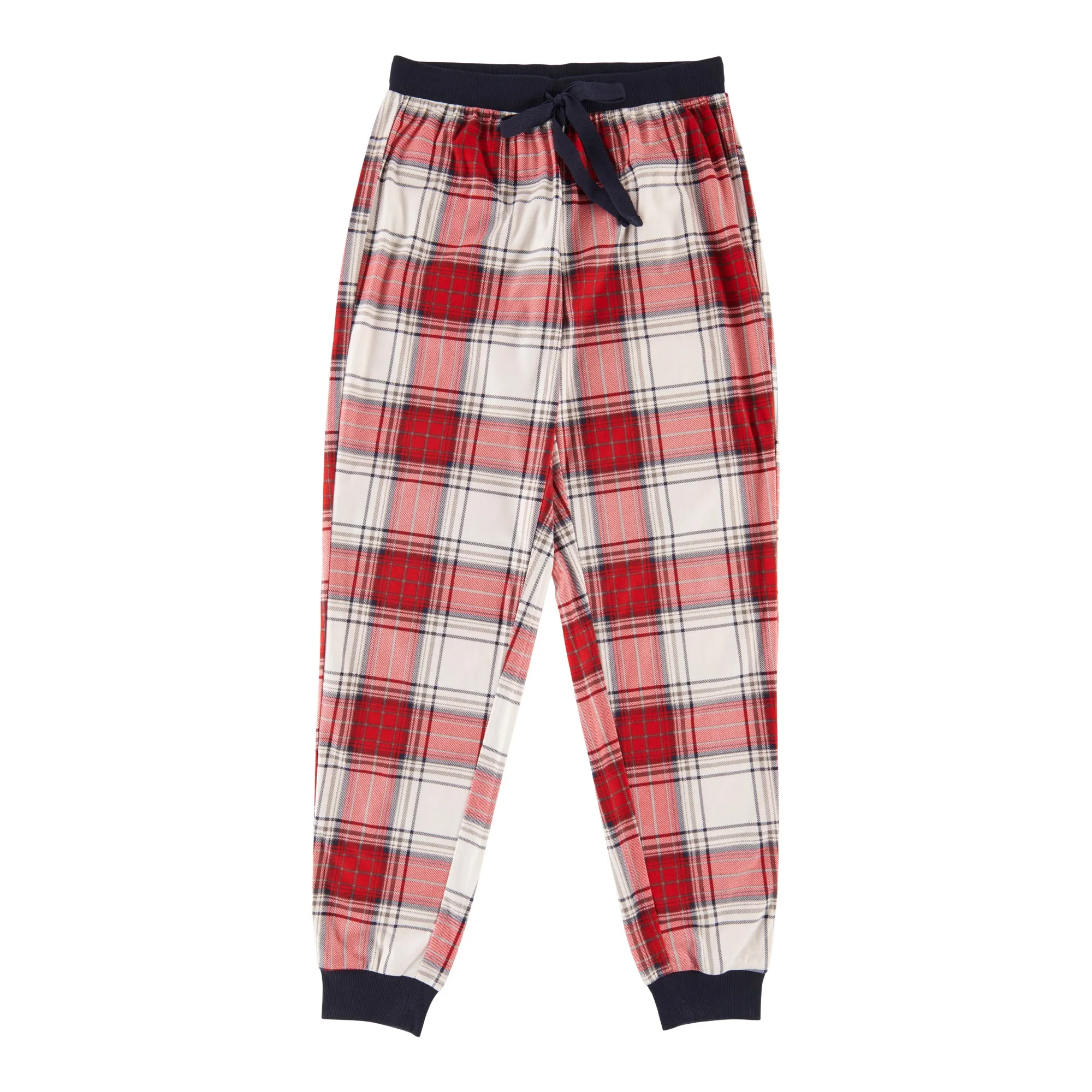 Carisma Women's Plaid Micropolar PJ Joggers