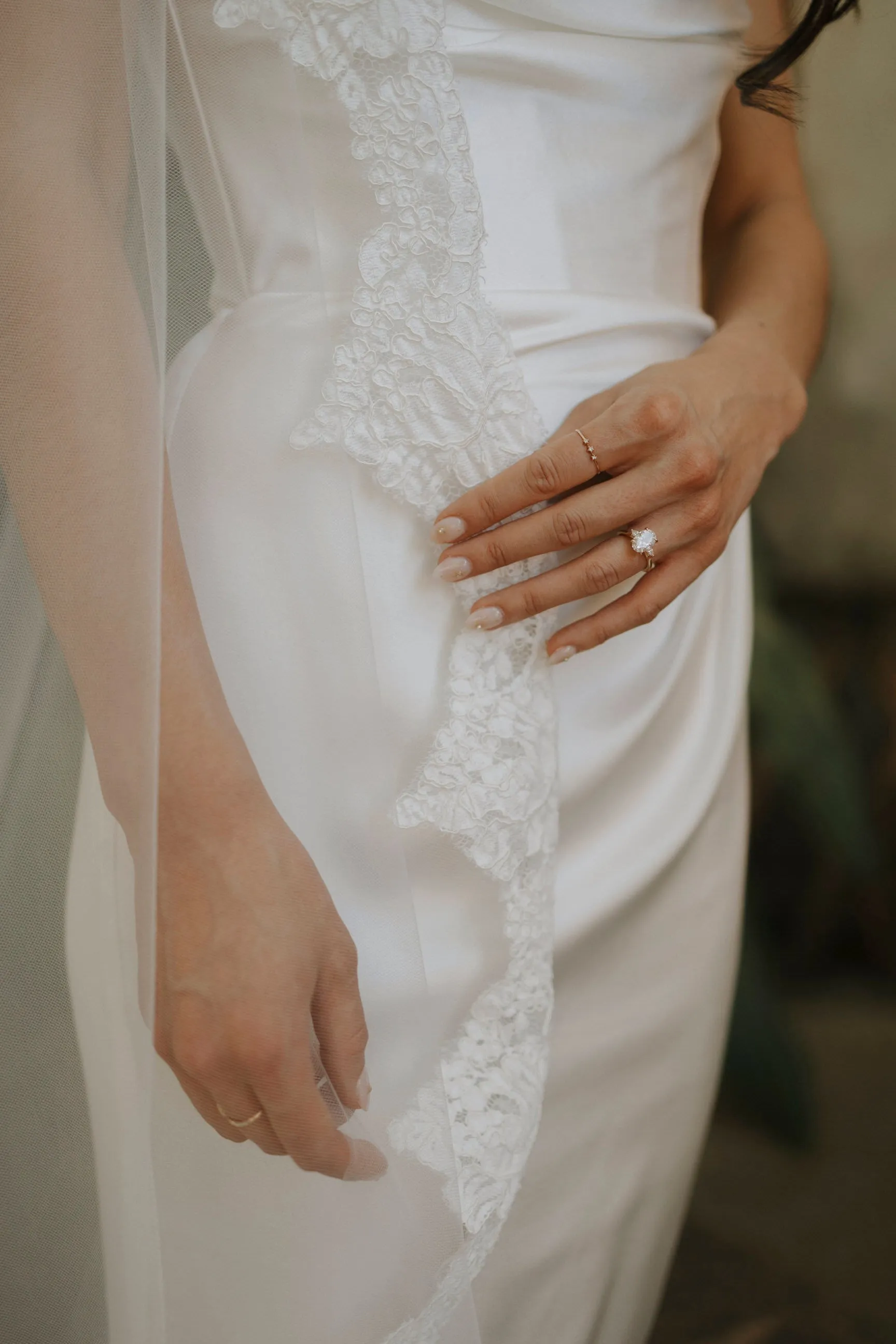 Cathedral Mantilla Veil with Eyelash Lace Trim, White or Ivory Lace Wedding Veil