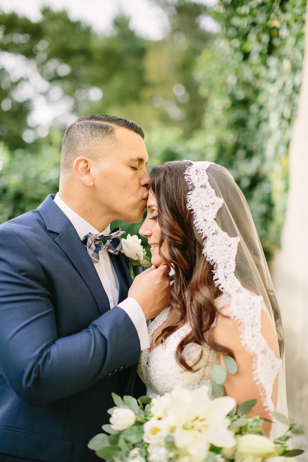 Cathedral Mantilla Veil with Eyelash Lace Trim, White or Ivory Lace Wedding Veil