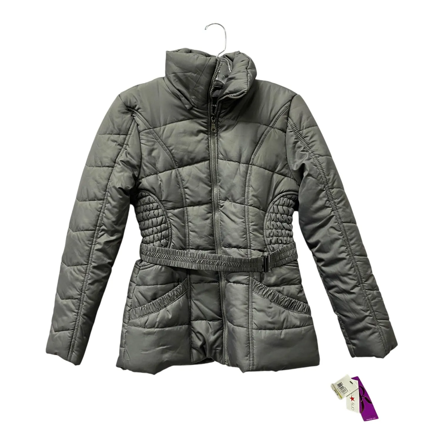 Coat Puffer & Quilted By Rampage In Grey, Size:M