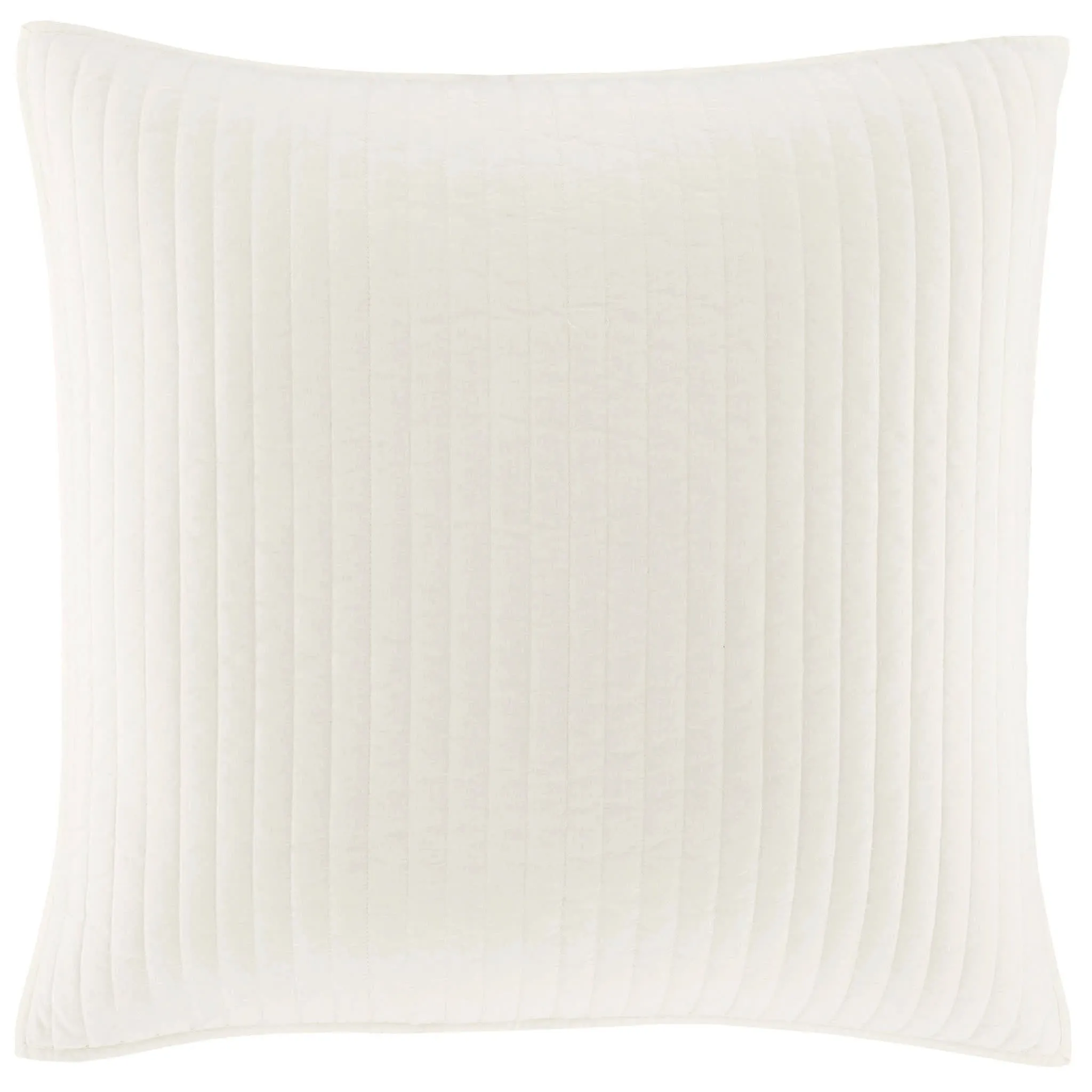 Cozy Cotton Ivory Quilted Sham