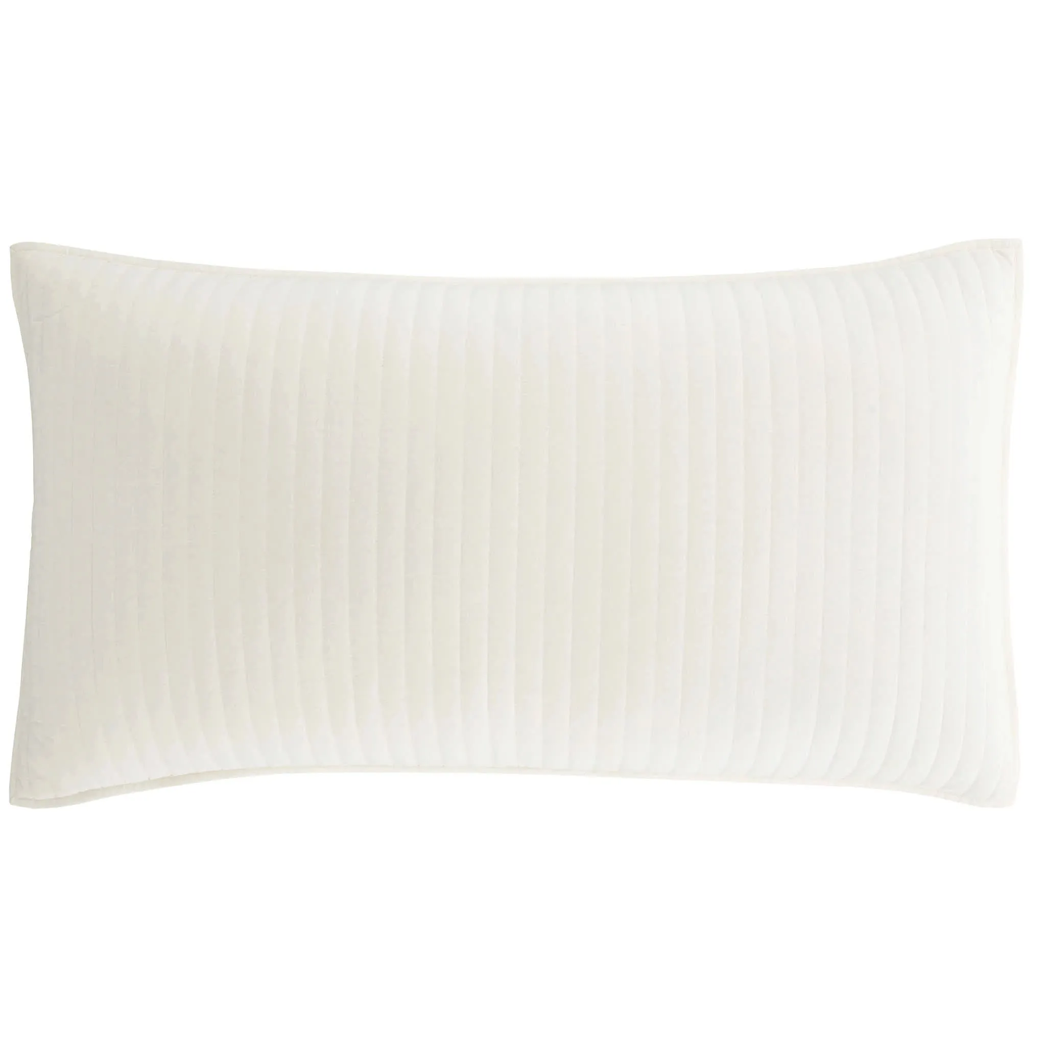 Cozy Cotton Ivory Quilted Sham