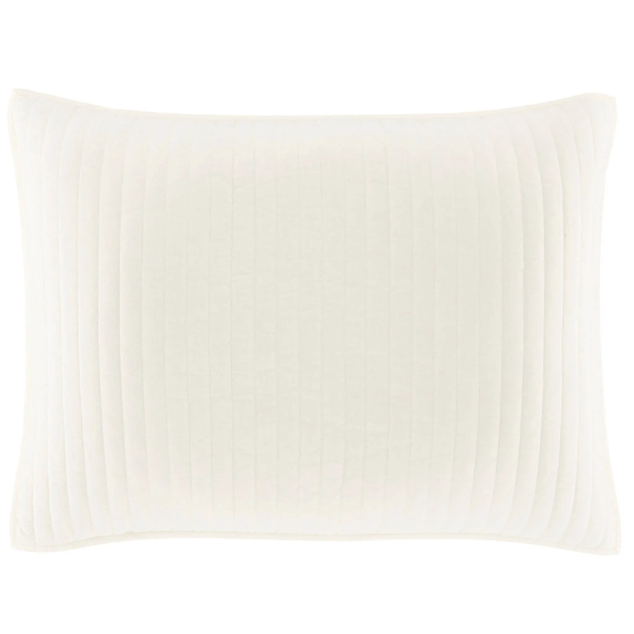 Cozy Cotton Ivory Quilted Sham