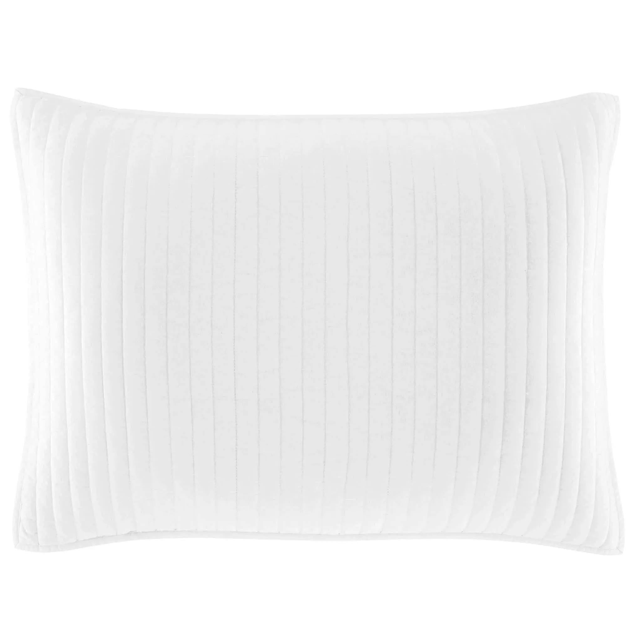 Cozy Cotton White Quilted Sham