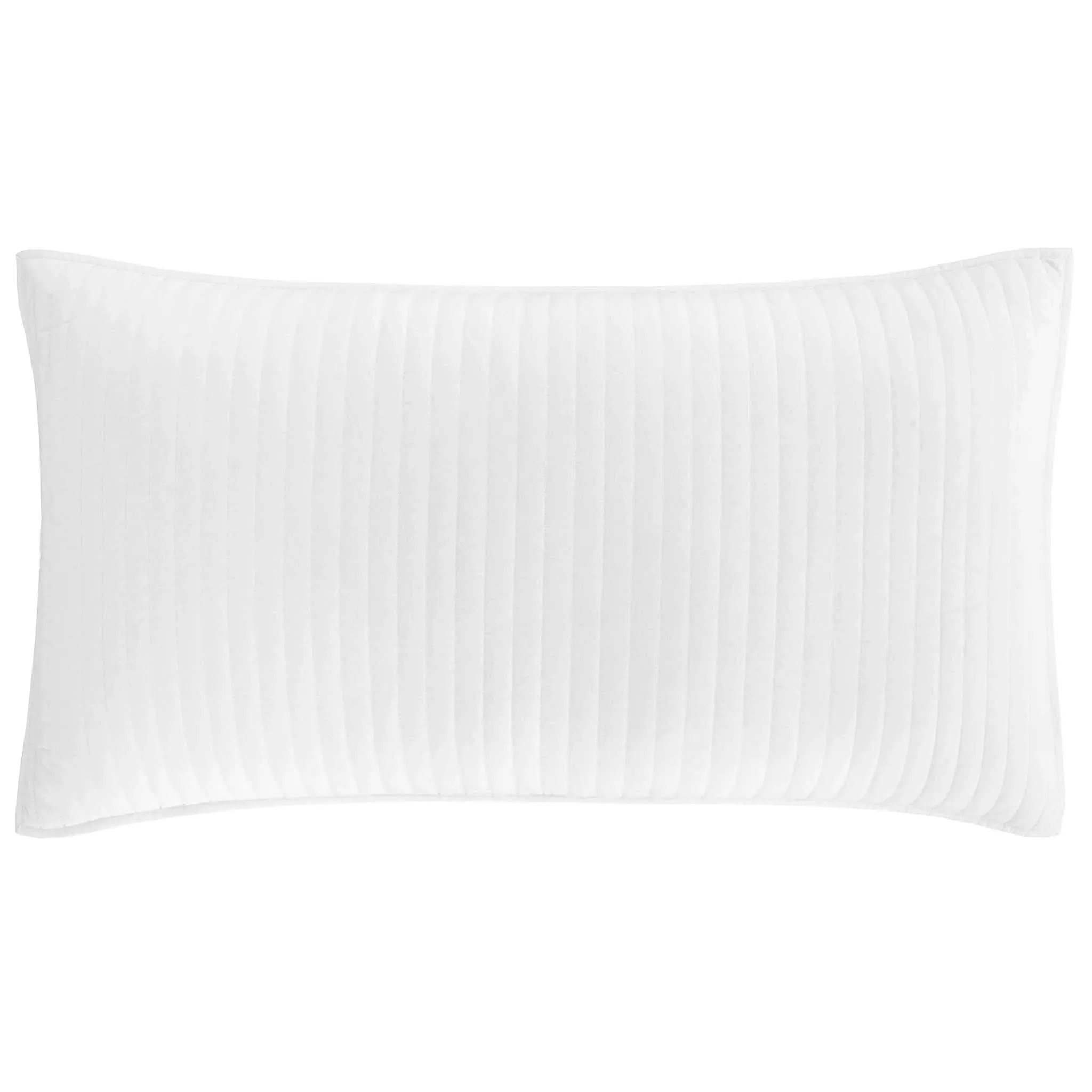 Cozy Cotton White Quilted Sham