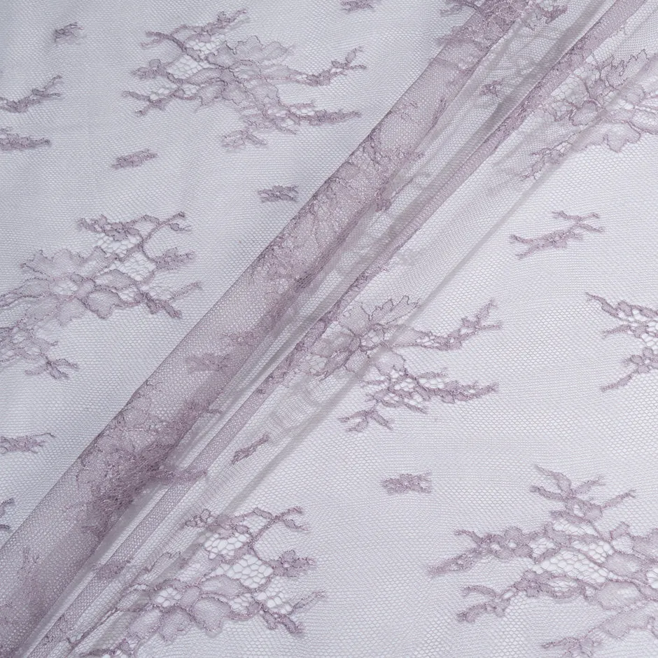 Dusty Lilac Fine Chantilly Lace