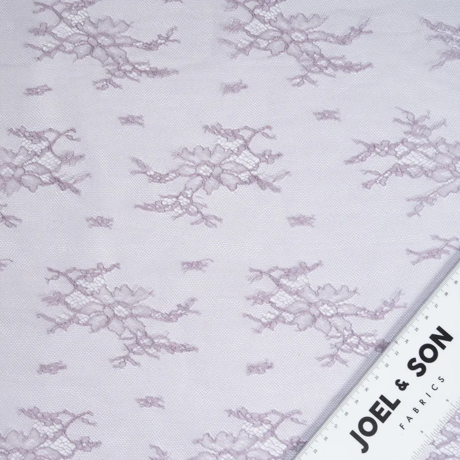 Dusty Lilac Fine Chantilly Lace