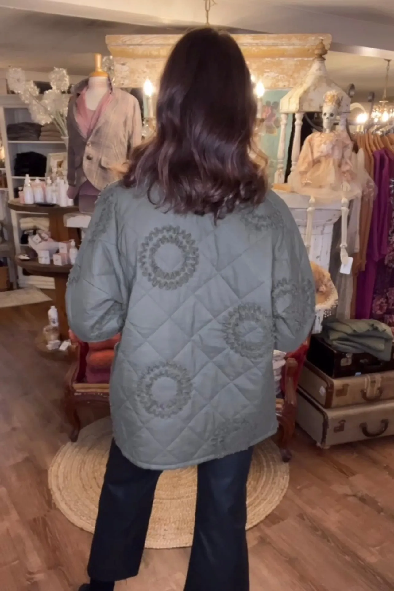 Embroidered Quilted Jacket