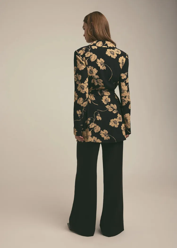 Favorite Daughter The Adrienne Blazer- Noir Fleur