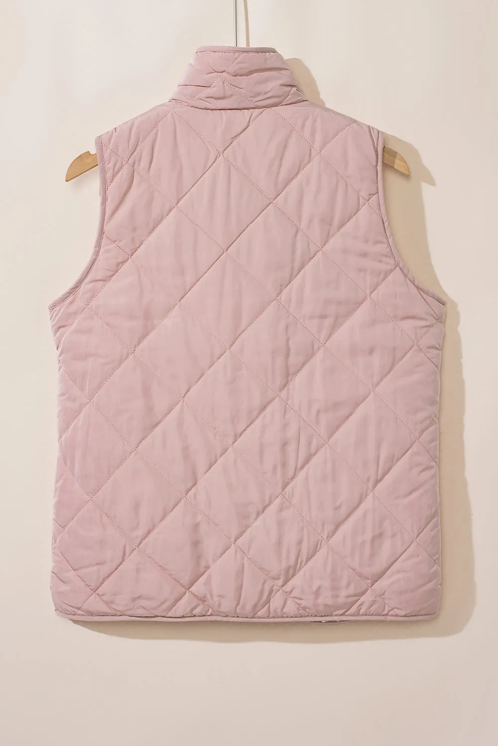 Fleece Lined Quilted Vest Coats