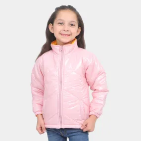 Girls Quilted Jacket Basic F/S - Light Pink