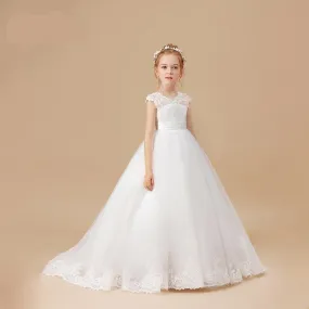 Glitter Gold Flower Girl Dress