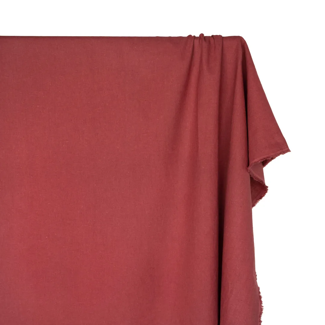 Go-To Cotton Linen Blend - Garnet