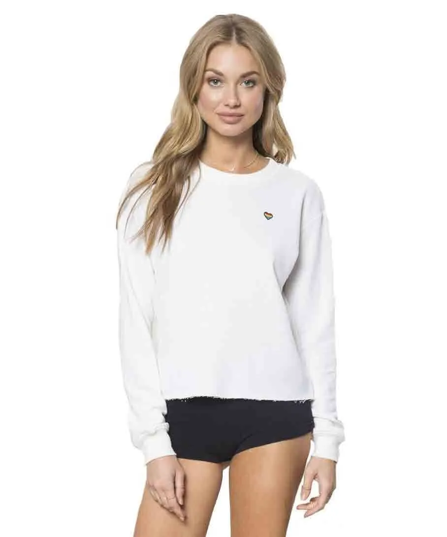 Good Vibes Crop Sweatshirt