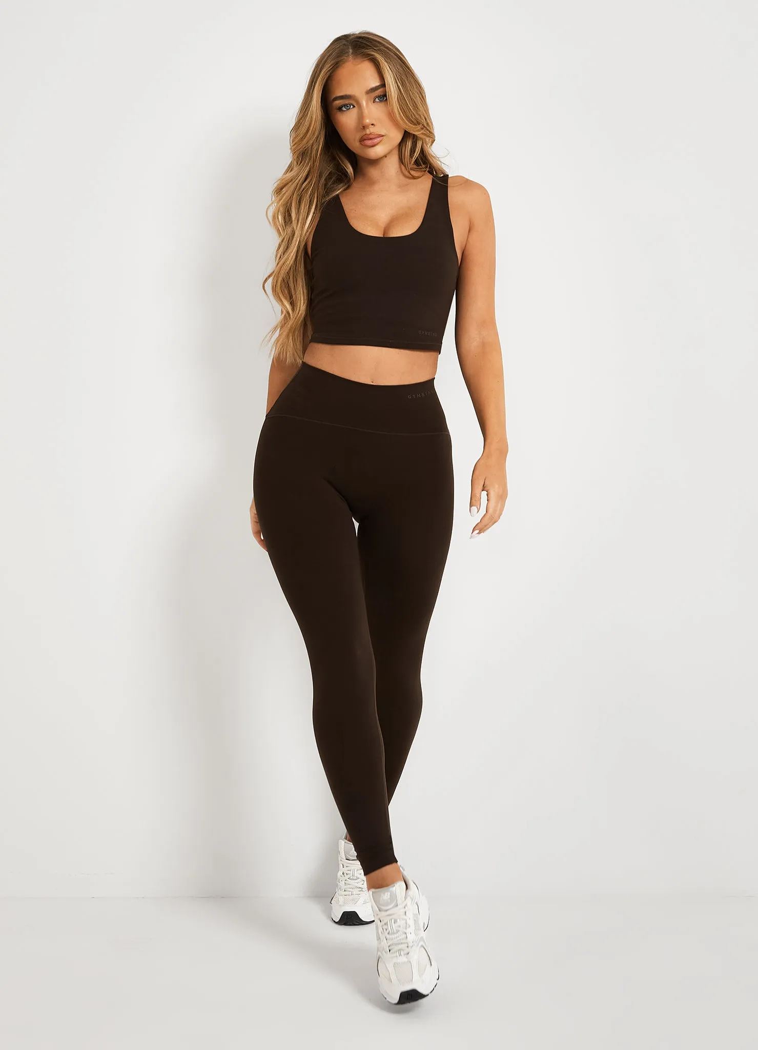 Gym King Peach Luxe Tank - Cocoa Luxe