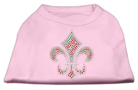 Holiday Fleur de lis Rhinestone Shirts Light Pink L (14)