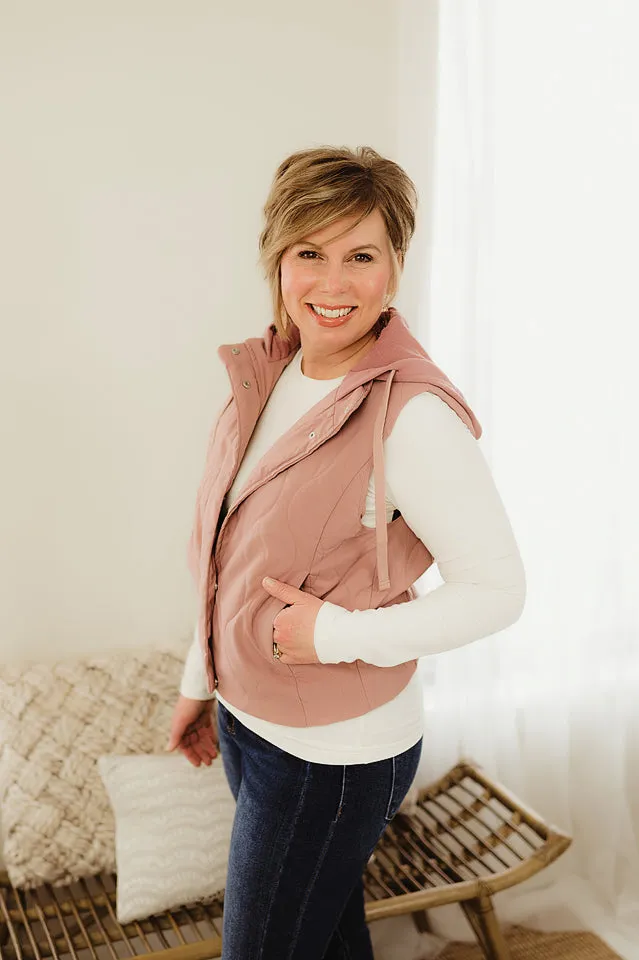 Hoodie Quilted Vest