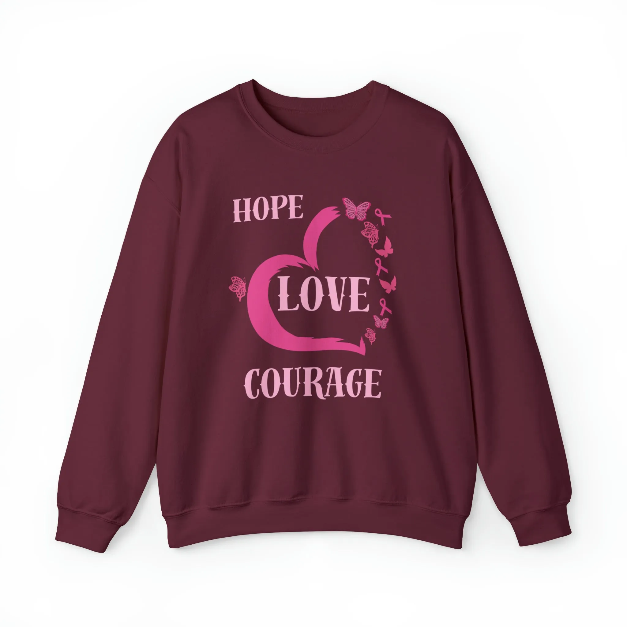 Hope, Love, Courage Unisex Heavy Blend™ Crewneck Sweatshirt