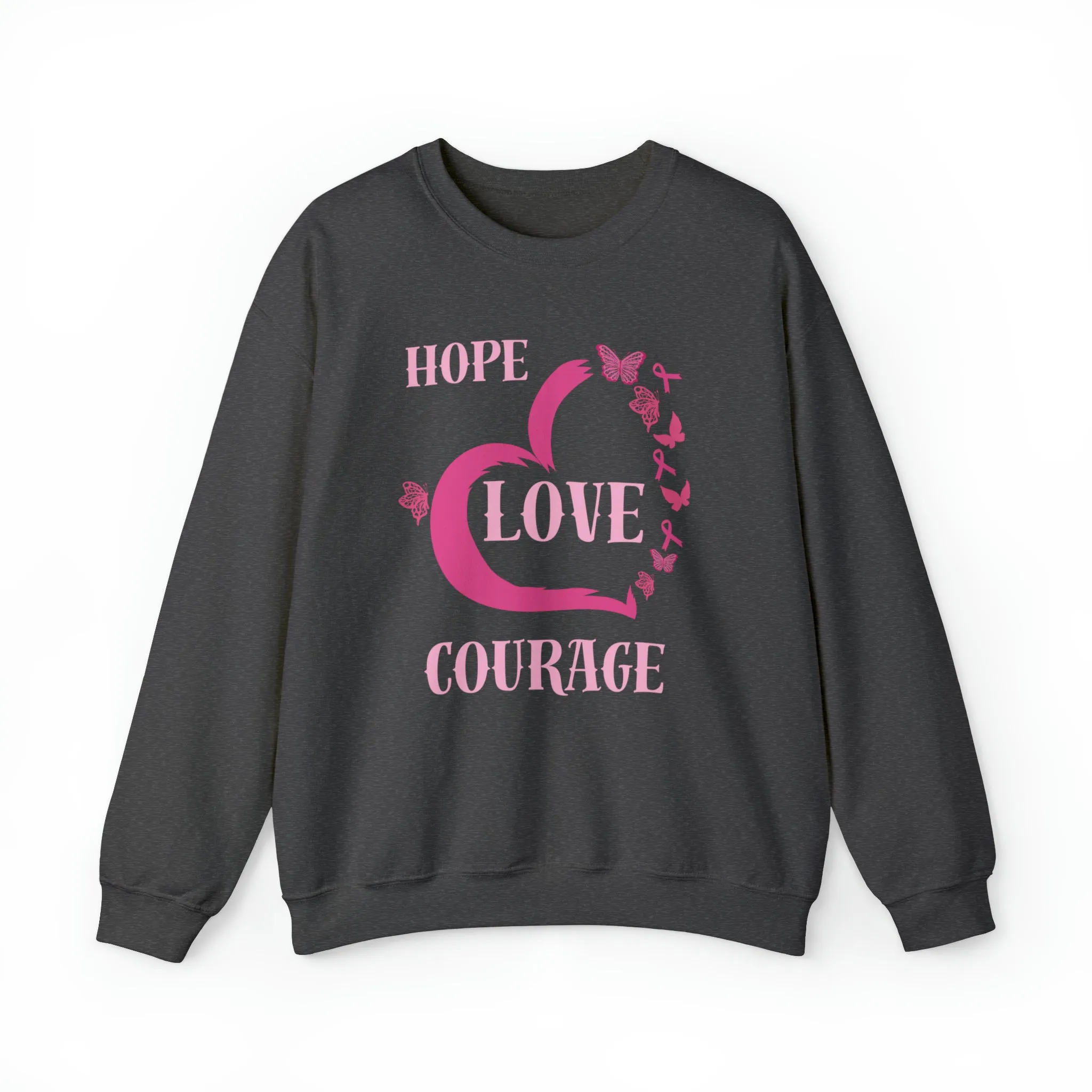 Hope, Love, Courage Unisex Heavy Blend™ Crewneck Sweatshirt