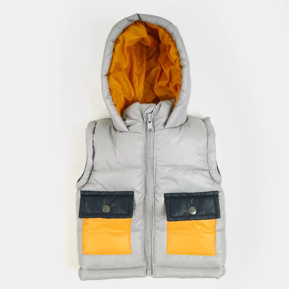 Infant Boys Quilted Jacket Hill Top - Gray