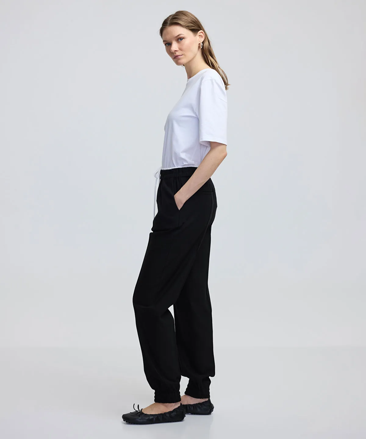 Ipekyol Contrast Waist Joggers Black