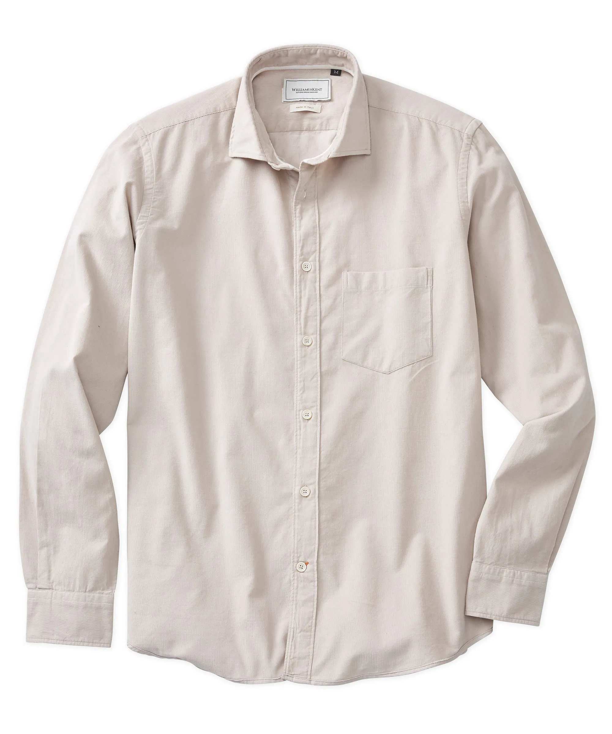 Italian Fine-Wale Corduroy Long Sleeve Sport Shirt