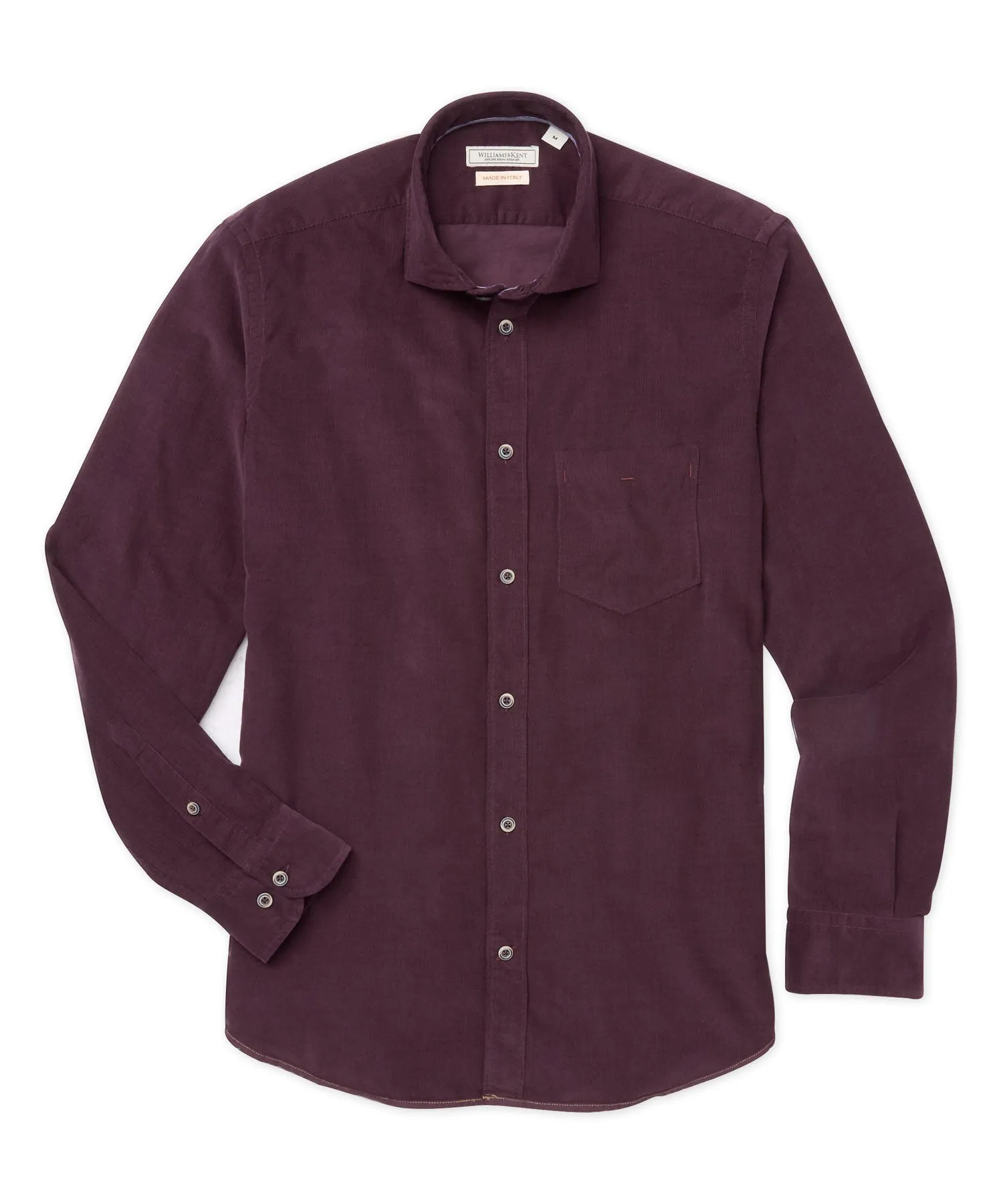 Italian Fine-Wale Corduroy Long Sleeve Sport Shirt