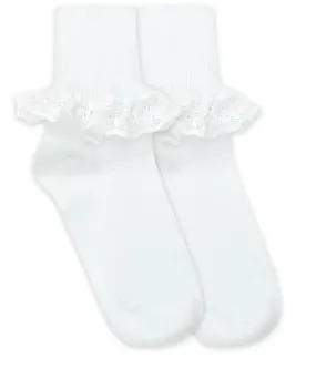 Jefferies Socks Chantilly Lace Turn Cuff Socks