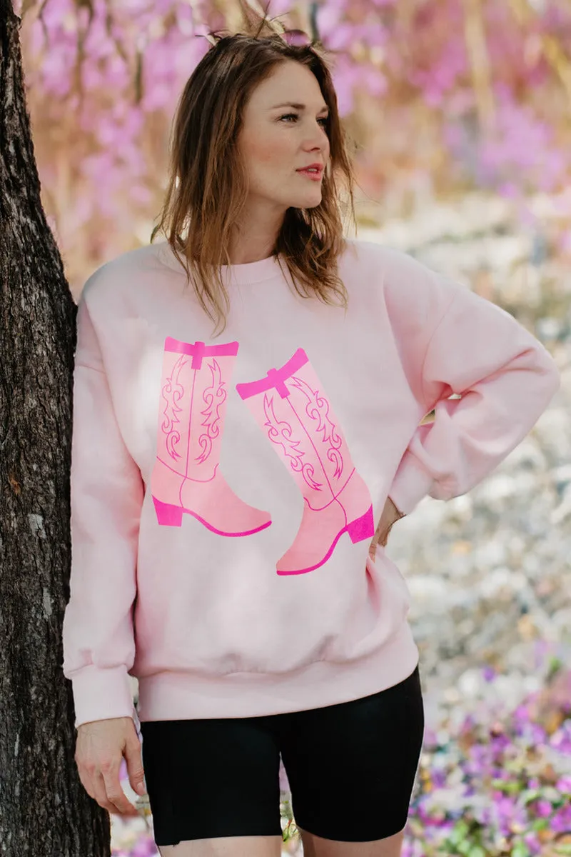 Kicking Boots Western Sweatshirt