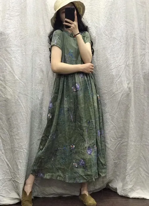 Kira Floral Chinese Dress