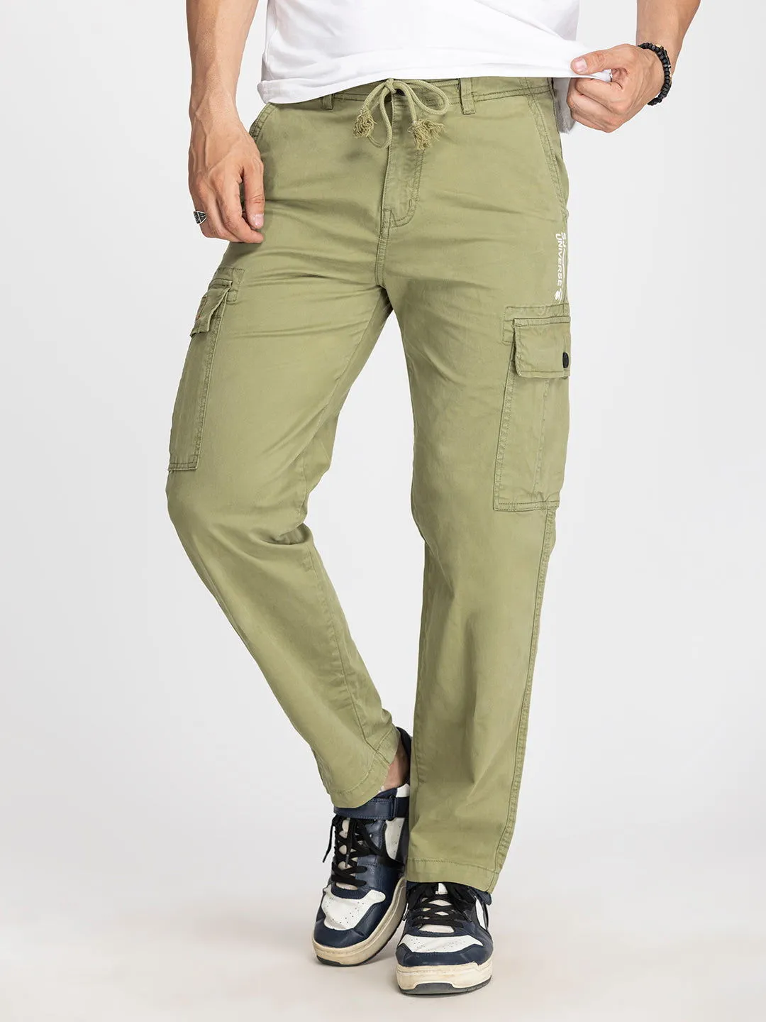 LIGHT GREEN COTTON UNIVERSE CARGO