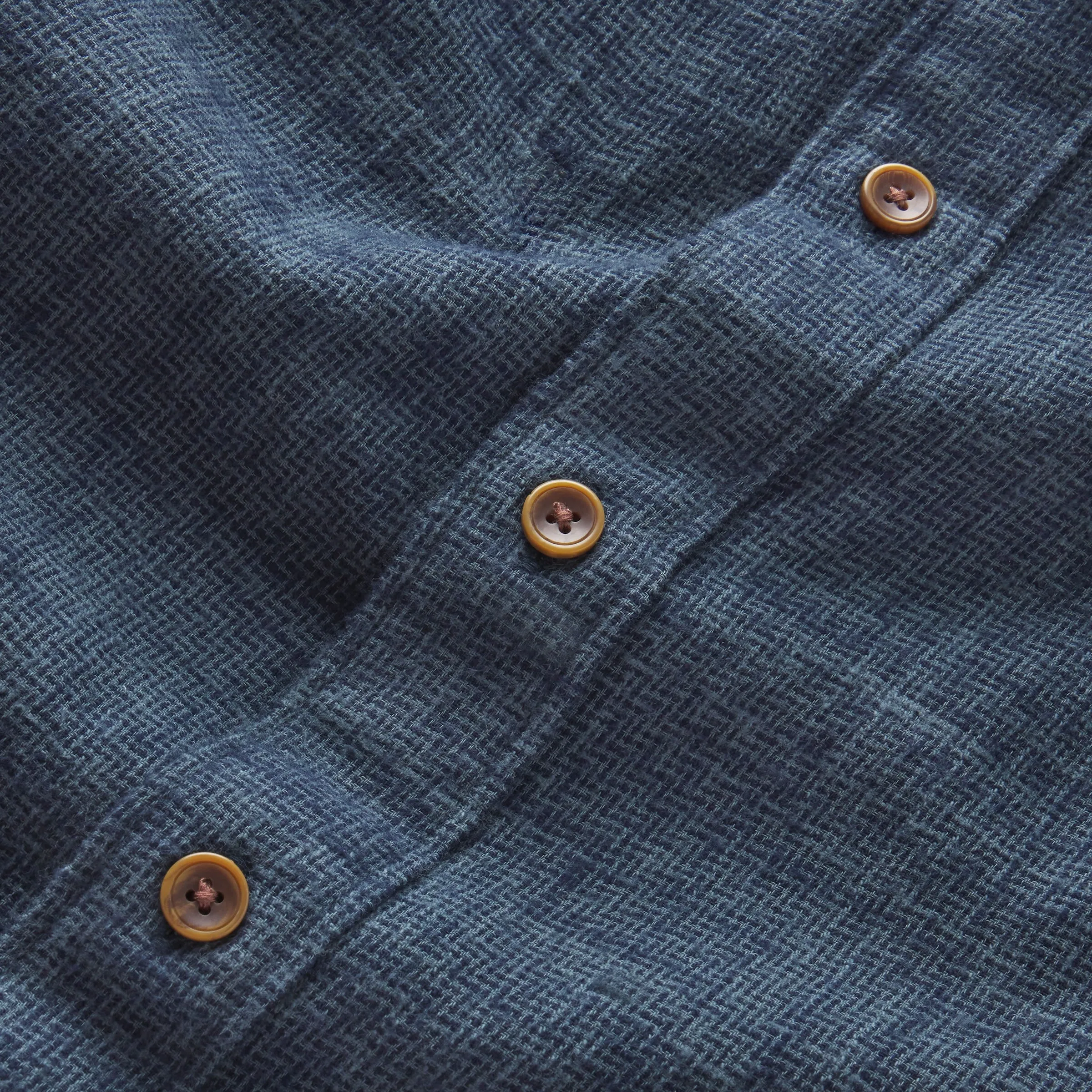 Linear Slub Twill Shirt - Deep Teal