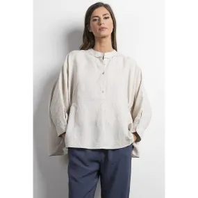 Linen Detail Top O/S