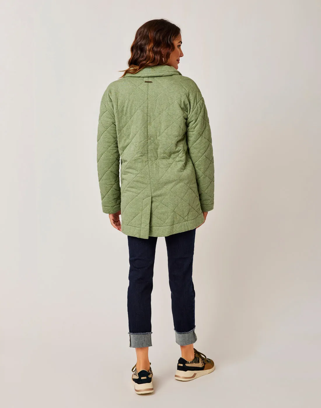 Maggie Quilted Topper: Olive Heather - FINAL SALE