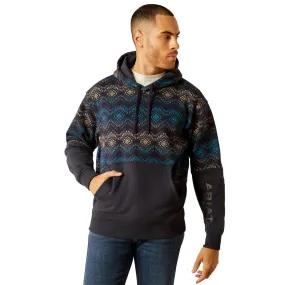 Men's Color Block Hoodie in Navy by Ariat 10052449